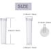 JFFX 20 Pcs Floral Water Tubes - Clear Plastic Flower Vials for Arrangement Decoration - Buy Online on GoSupps.com