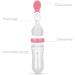 Squeeze Bottle Spoon Baby Feeding Set - 90ml Pink | Silicone Dispensing Feeder for Infant, Newborn & Toddler - Buy Online on GoSupps.com