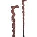 Chicken Wing Wooden Root Carving with Shape Middle-Aged Crutch Anti-Skid Walking Stick Wood Carving Crutches Hello Independence - Buy Online on GoSupps.com
