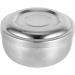 Jonlaki Silver Metal Shaving Bowl | Men's Wet Shaving Cream Mug with Lid | Premium Face Care & Shaving Tool - Buy Online on GoSupps.com
