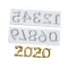 HOMSFOU 1 Set Non Stick Nonstick Home Baking Cake Mould Cake Molds Silicone Mold De para Gelatinas Silicone Baking Mold Numbers Baking Molds Chocolate Fondant Cake White