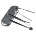 Stainless Steel Tongue Scraper Metal Tongue Cleaner Reusable Tongue Brush Fresh Breath With Travel Box