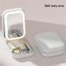 Qwertfeet LED Three-Color Adjustable Makeup Mirror Three Colors Brightness Adjustable Makeup Mirror with Lights White - Buy Online on GoSupps.com