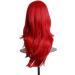 ColorfulPanda Long Red Curly Wavy Synthetic Hair Wig for Women - Perfect for Halloween Costume and Cosplay (Red) - Buy Online on GoSupps.com