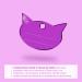 Ibera Gifts - Personalized Engraved Cat Head Collar Name Tag Medallion for Small to Large Cats - Customizable Purple Plaque | Perfect Gift for Cat Lovers - Buy Online on GoSupps.com