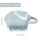 Fiotha 2-in-1 Silicone Pet Bathing Brush - Dog & Cat Shower Massage Brush with Refillable Shower Gel - Blue - Buy Online on GoSupps.com