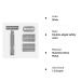 ROCKWELL RAZORS 6S Stainless Steel Double-Edge Safety Razor - 6 Adjustable Shave Settings, 5 Blades - Silver (8 Piece Set) - Buy Online on GoSupps.com