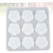 NUOBESTY 9 Silicone Molds Resin Epoxy Resin Tray Crafts Mold Silicone Epoxy Molds Epoxy Resin Pendant To Bake - Buy Online on GoSupps.com