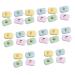 Solustrie 32 pc. Colored contact lenses holder for eye care set eye set contact lens container mirror film Seachable case cartoon lensing container eye protection glasses case clamping tweezers