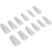 False Nails Tips Multi Size Full Cover Ultra Thin Clear Nail Tips Semi Frosted for Home DIY (12#) - Buy Online on GoSupps.com