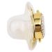 Luxury Rhinestone Silicone Pacifier for Babies - BPA Free Little Prince Design with Gold Heart Clip - Buy Online on GoSupps.com
