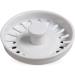 White Sink Plug Kitchen Sink Strainer Plug Waste Plug Basin Water Seal Plug Smooth Maintenance Convenient Sink Stopper - Buy Online on GoSupps.com