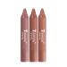 Xiahium 3Pcs Crayon Lipstick Set - Matte Velvety Nude, Waterproof, Long Lasting, High Pigmented Lip Makeup for Women - Buy Online on GoSupps.com