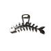 1PCS Gold Metal Hair Claw Clip Fish Bone Shape Hair Clip Nonslip Hair Clamps Design Big Jaw Clips Vintage Hair Pins Fashion Hair Accessories For Women (B-silver)
