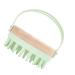 Shampoo brush Bathw scher for the body scalp brush Massage scalp massage laundry collector Massage device Hair shampoo scrubber scrubber to massage the scalp meridian 8.4x8x7.4cm green