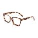Hubeye Retro Oversized Large Frame Reading Glasses for Women Men Square Fashion Oprah Style Blue Light Blocking Computer Reader 3.00 Grey Leopard 3.0 Dioptres