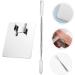 Palette de M lange Cosm tique Acier Inoxydable avec Spatule pour Fond de Teint Correcteur et Pigments Kit Professionnel pour Maquillage Nail Art et Usage Personnel - Buy Online on GoSupps.com