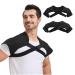 Double Shoulder Support Protector Shoulder Strap Brace for Women Men Sports Protective Gear Adjustable Shoulder Support Clavicle Brace Posture Corrector Shoulder Wrap Protector for Lifting Sports S/M(Suitable for shoulder width 36-39cm)