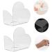 FRCOLOR 2 Pi ces Palette de Nail Art Acrylique Transparent Forme C ur Plateau M lange Maquillage Portable et R sistant pour Vernis Ongles Outil Professionnel et Domicile - Buy Online on GoSupps.com