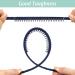 6 Pieces Teeth Comb Headband Fashion Hair Band Non-slip Hair Hoops Soft Satin Hair Hoop Hair Accessories Multi - Buy Online on GoSupps.com