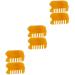 Beaupretty 6 Stk Kamm scrapes acupuncture multi -purpose tool Tools for the face health head massage devices scalp massage devices Heat Jade acupuncture stick beeswax 9.5x5.8x1cmx3pcs orangex3stk