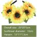 Miaija 2Pieces Sunflower Headband Stretch Floral Hair Clips Party Festival Womens Headbands Flower Hair Accessories for Girls Brides Ladies - Buy Online on GoSupps.com
