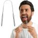 Buy 2 Pieces Stainless Steel Tongue Cleaners U-Shape Portable Oral Care for Fresh Breath - Buy Online on GoSupps.com