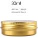 Zeoabsy 10-Pack 30ml Gold Aluminum Jars for Cosmetics Candles Ointments | Screw Lid Doses with Spatulas & Labels - Buy Online on GoSupps.com