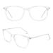 CGID CN79 Classic nerd glasses ellipse 40s 50s panto glasses vintage look clear lens transparent