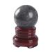 Natural Crystal Rough Crystal Ornaments 1pc 50mm Natural Black Jade Quartz Stone Crystal Ball Spheres Gemstones for Home Decor