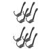 Alipis 8 Pcs Clothes Hook Wall Mount Clothing Rack Black Towel Holder Hooks Hanger Hook Nordic Ledge