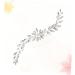 Housoutil Wedding Hair Barrette Rhinestone Headpiece Wedding Hair Clip Bridal Headpiece Bride Hair Clip Leaf Hair Pin Rhinestone Hair Accessories Hair Barrettes Miss Horse Eye Comb - Buy Online on GoSupps.com