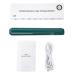 Health and Beauty Mini 2 in 1 Hair Straightener USB Ceramics Heating Straightening Curling Flat Iron Bleu Hairdressing and Shaving (Green)