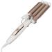 3 Barrel Curling Iron Wand - Gold Large Adjustable Temperature Hair Curler - Perfect for Salon Use (US Plug - Buy Online on GoSupps.com
