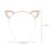 Lurrose Cat Ears Headband - Gold Crystal Leaf Shaped Hair Accessory for Stylish Parties - International Shipping Available - Buy Online on GoSupps.com