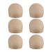 6 Pieces Hair Net Nylon Wig Caps Wig Cap Set Elastic Breathable Hair Net for Wigs (Beige) 6 Count (Pack of 1) beige