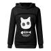Women Long sleeve sweater hoodies with cat dog big bag cat bag sweater with zipper dog cat bag bag sweatshirt sweater hoodie women warm long -sleeved shirt cat sweater black s