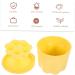 DRESSOOS 1set Makeup Brush Cleaning Bowl Makeup Brush Cleaning Kit Brush Rinsing Pad Brush Cleaning Tool Makeup Brush Washer Bowl Makeup Tool Cleaner Make Brush Cleaning Bowl Cosmetic Pp 8.5X8X6.8CM Yellow - Buy Online on GoSupps.com