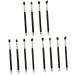 Baluue 12 Pcs Eye Make-up Brush Kit Eye Shadow Brushes Lip Scrubber Brush Makeup Brush Lip Scruber Black - Buy Online on GoSupps.com