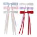 hgnxa Ribbon Elegant Style Side Clip Hair Clip Sweet Girls y Style Long knot Balletcore Type B 6 piece set