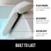 Gorilla Grip Luxury Bath Pillow - Slip Resistant, Waterproof, Neck Support - Spa Essentials for Soaking Tubs - Fits Curved/Straight Back Tubs - Strong Suction - White - 14.5 x 11 Inch - Buy Online on GoSupps.com