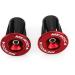 FOMTOR Bar End Plugs 2 Pack Aluminum Handlebar Caps for Road Bike Mountain Bike - Red - Buy Online on GoSupps.com