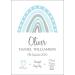 Little Robin Designs Personalised New Baby Birth Details Name Gift Poster Print Picture PR104 (Blue) - Buy Online on GoSupps.com