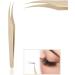 Premium 8-Part Stainless Steel Eyelash Extension Tweezers Set - Curved & Straight Beauty Tools in Mother-of-Pearl Gold - Buy Online on GoSupps.com