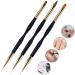 Nail Painting Liner Pen Double Head Nail Art Dual Use Nail Art Brush Gel Polish Nail Drawing Pen Brush Makeup brushes - Buy Online on GoSupps.com