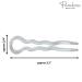 Parcelona French Sleek Clear Large Celluloid U-Shaped Chignon Bun Hair Pins (2-Pack) - Made in France - 3.5 Inch (9 cm) - Buy Online on GoSupps.com