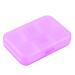 uxcell Plastic Travel Pill Collection Storage Case Box Holder Purple