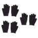 minkissy Moisturizing Hand Gloves 3 Pairs Black Gloves Mositurizing Glove Whitening Glove Spa Glove Mositurizing Fingerless Glove Gel Gloves Hydrating Glove Apparel Moisturizing