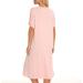 Jecarden Women's Maternity Nightgown - Short Sleeve Hospital Childbirth Sleepwear - Buy Online on GoSupps.com