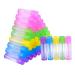 50pcs Clear Lip Balm Containers for DIY Makeup Handcraft - Lightweight Empty Gloss Tubes with Portable Lipstick Cap - ADOCARN - Buy Online on GoSupps.com